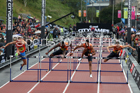 Mens 110 metres hurdles, 2018 Great North CityGames. Photo: David T. Hewitson/Sports for All Pics